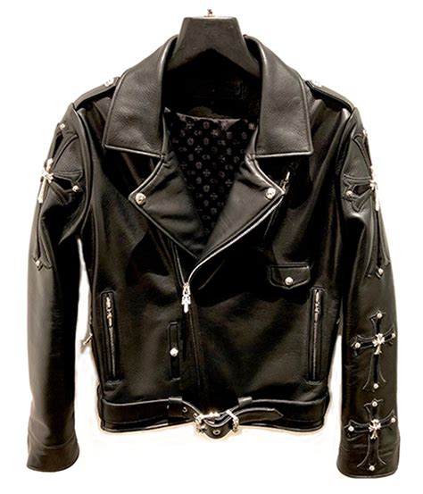 chrome hearts leather jacket hermes|chrome hearts jacket for sale.